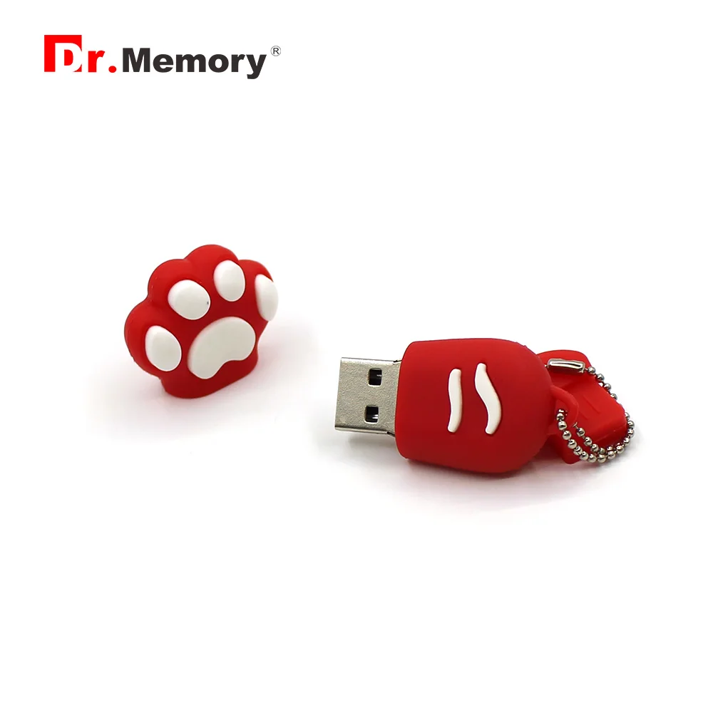 Милые USB флеш накопители 8 ГБ медведь кошка лапа животное аниме милый накопитель 32