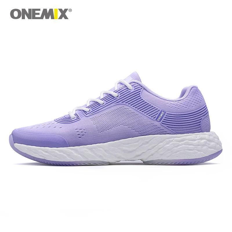 

ONEMIX women's running shoes women's knit mesh breathable sports shoes sports shoes running purple outdoor jogging shoes...