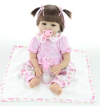 22″ 55cm Silicone Reborn Baby Doll Toy for Girl Lifelike Reborn Babies play house Toy Birthday Gift Girl Brinquedods