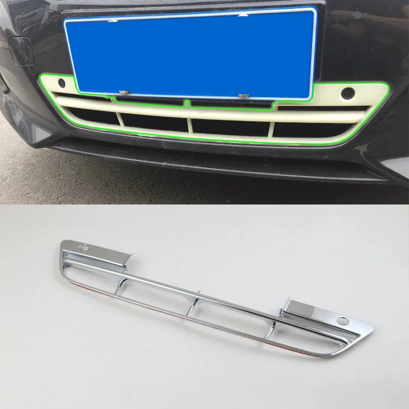 

Car Accessories Exterior 1pcs ABS Chrome Front Down Grille Decorative Frame Cover Trim For Nissan Altima 2016 Car Styling