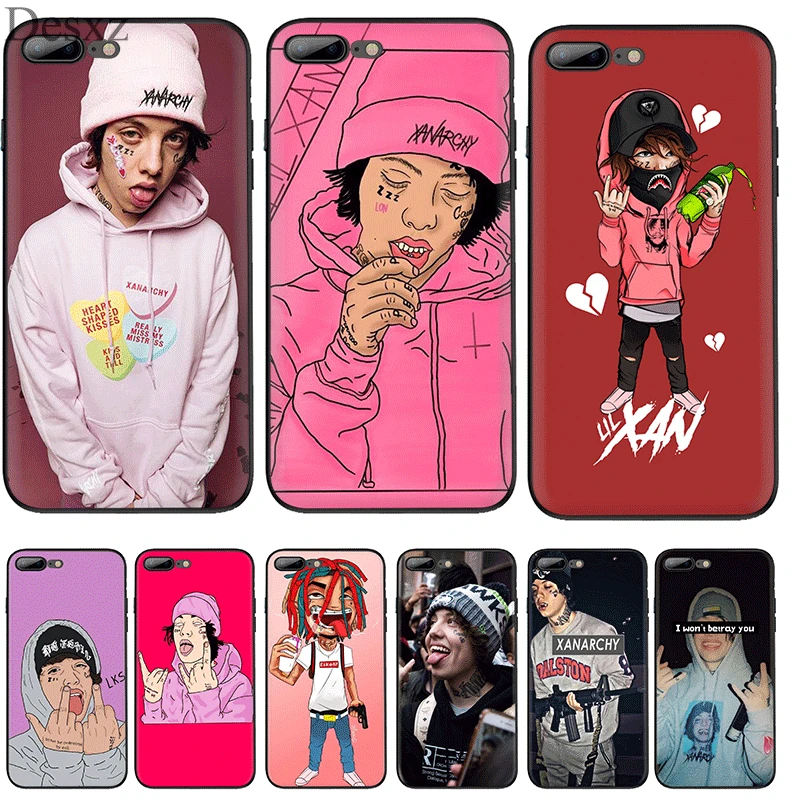 

Silicone Tpu Phone Case Rapper Lil Xan For Iphone 5 5s SE 6 6s 7 8 Plus X XS Max XR Protection Cover