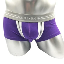 Мужское нижнее белье, сексуальные боксеры для мужчин, полые, cueca homme, съемное, мужское нижнее белье, мужские трусы, cuecas, боксеры