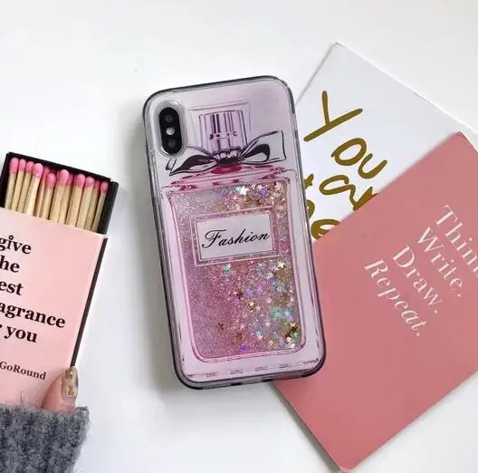 perfume--xingtai Мягкий силиконовый чехол с жидкой водой для Xiaomi 5 5C 5S 5X6X8 SE Lite NOTE 3 MIX 2S MAX 2 3 Единорог Минни чехол для телефона s - Цвет: perfume--xingtai