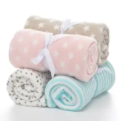 Детское одеяло s для новорожденных мультфильм мягкое удобное одеяло коралловый флис Manta Bebe пеленать обёрточная Бумага постельные