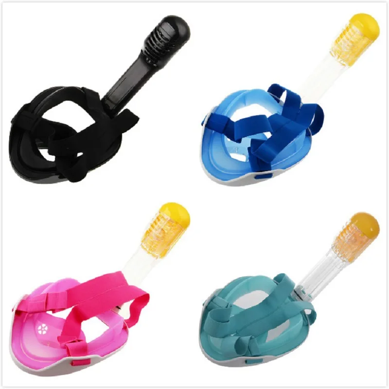 

muti-color Mask Child Swimming Diving Snorkeling Full Face Mask Surface Scuba for Gopro camera
