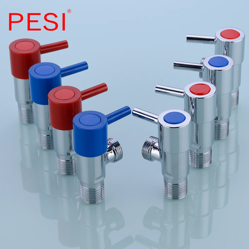 

1/2"male x 1/2" male Brass Bathroom Toilet Cold and Hot Angle Stop Valve Chrome Copper Tap Toilet Bathroom Basin laundry.