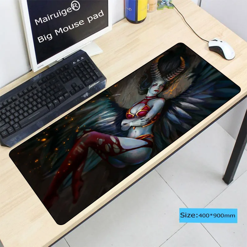 Mairuige Large Locking Edge Natural Rubber Optional Mouse Pad for Desk Grande Gaming Mousepad Mat f