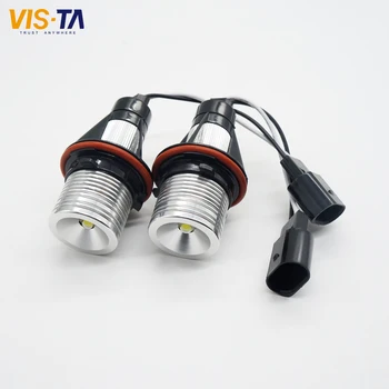 

High Quality 2 Pcs/lot 2*5W 10W Epistar Chips LED Marker Angel Eyes White/Blue/Red/Yellow For BMW E39 E53 E60 E61 E63 E64