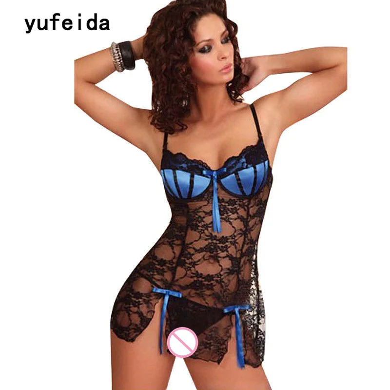 800px x 800px - US $6.29 30% OFF|YUFEIDA Women Lingerie Sexy Hot Black BabyDolls Erotic  Classic Porn American Lady Sex Body Lace Open Lady Porn Lingerie Costume-in  ...