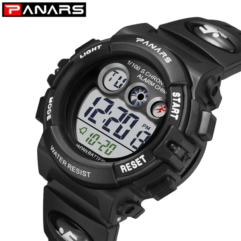 

Panars Waterproof Children Watch Boys Girls LED Digital Sports Watches Plastic Kids Alarm Date Casual Watch Select Gift For Kid