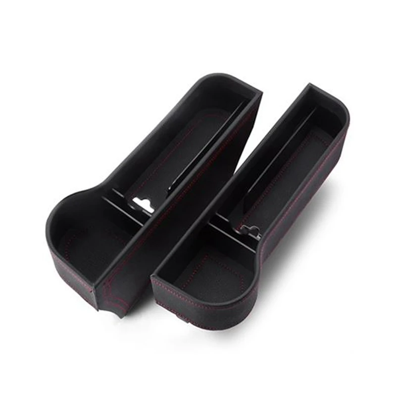 PU Leather Car Seat Gap Storage Caddy Box Slit Pocket Organizer Holder