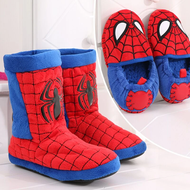spiderman boot slippers