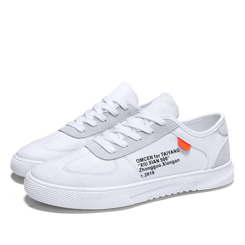 

2019 Canvas Skate Shoes Men Low Help Male Shoe School White Shoes Ventilation Screen Cloth Motion Casual Shoes Shoes Sneakers