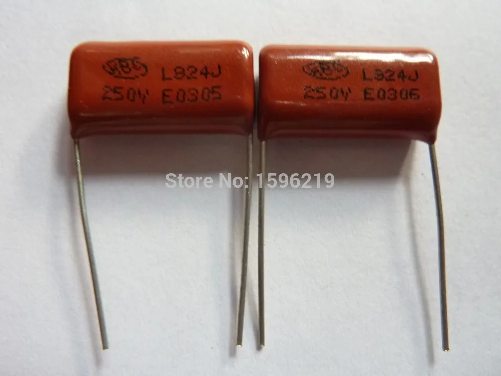 50 шт CBB 824 250V 824J 0 82 мкФ 820nF P20 Металлизированный Полипропиленовый пленочный