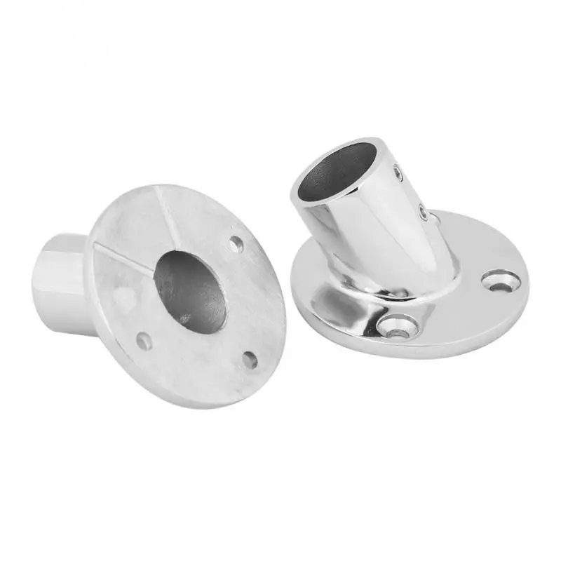 

60 Degree Hand Rail Fitting Stainless Steel Marine Boat Hand Rail Fitting 60 Degree Round Base 22mm/25mm Car Accessories