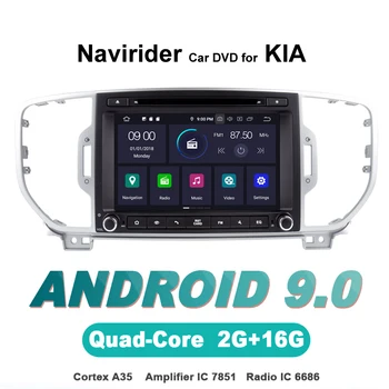 

Navirider OS 9.0 Car Android Player For KIA SPORTAGE 2016 car radio gps navigation bluetooth TDA7851 Amplifier sound System