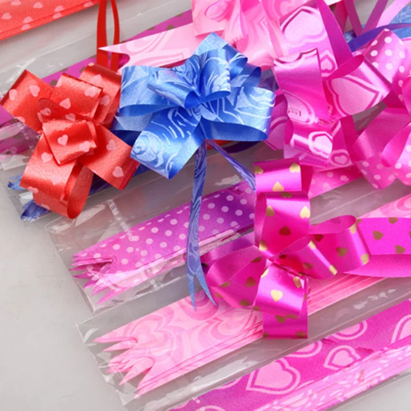 

Dropshipping 10 Pcs Gift Wrap Pull Bows Flower Present Package Wedding Decoration Birthday Party Decor MDP66
