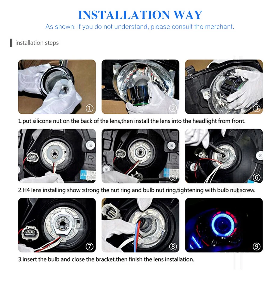 RONAN 2,5 Bi-xenon HID конечная линза проектора для E46 ZKW M3 вагон, седан, купе 12 В фара, модифицированный автомобильный Стайлинг