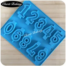 Новая форма 1 шт. Форма Номера помадка торт Силиконовая форма декорирование тортов Сахар Форма для выпечки Форма для шоколада