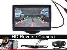 Parking Kit for Car Vehicle 4.3″ Inche Color Digital TFT SUN Visor Shade LCD Rear View Monitor with Reverse Camera
