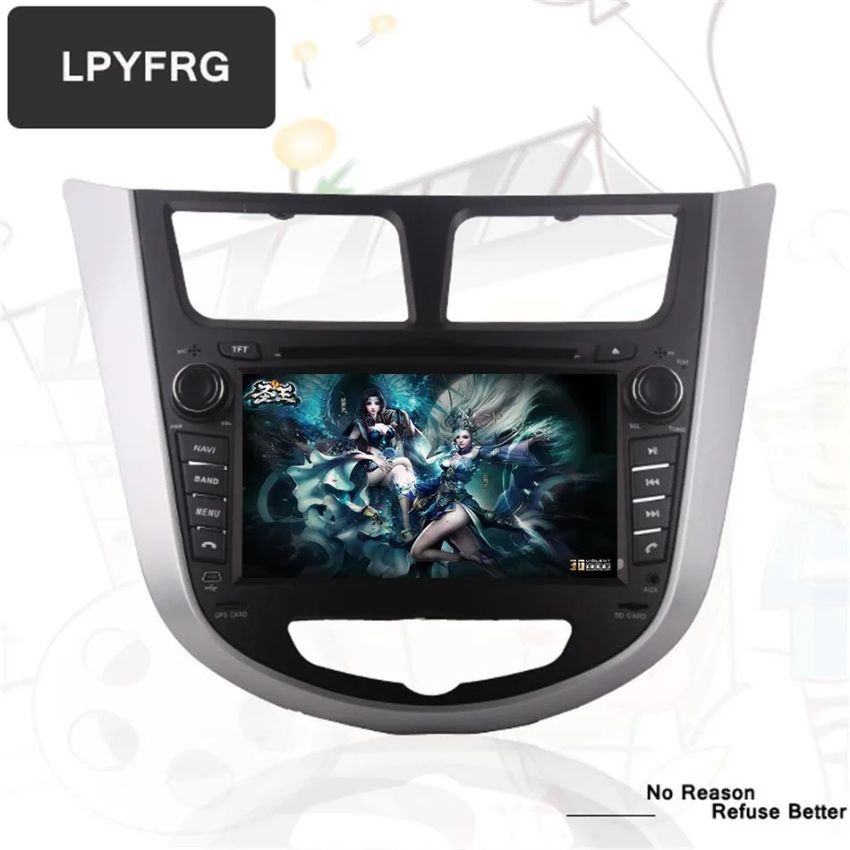 Автомагнитола для Solaris Verna Accent i25 2011 2014 7 дюймов 1024*600 android 10 0 DVD GPS