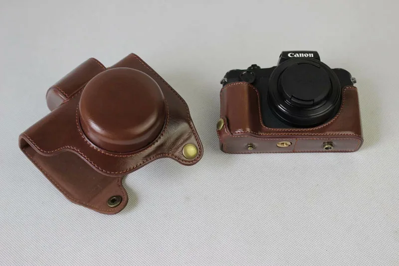 Сумка для камеры чехол Canon PowerShot G1 X Mark III дорожная логика PU кожаный внутренняя