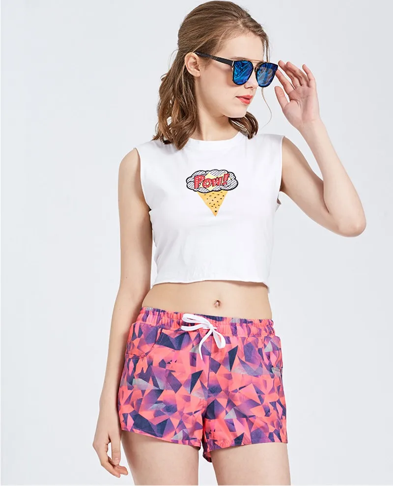 Новые мягкие шорты для женщин брюки для женщин Летние плавки эластичные Купальники для пляжа быстро сухой купальник шорты XXXL