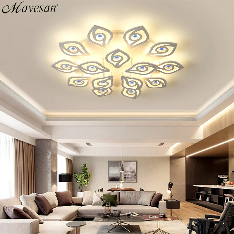 

Remote Control ceiling lights for living room Study Room Living Room modern Led Ceiling Lamp AC90-265V house lighting fixtures