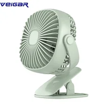 Multifunction Clip Fan Mini Rechargeable Baby Stroller Fans Portable Air Cooling USB Desk Fan Handheld Mute Fan With LED Lamp