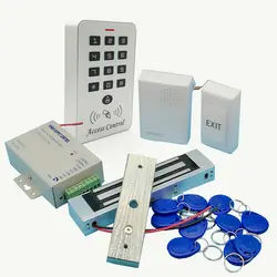 Новый DIY Полный 125 кГц Rfid Клавиатура дверь система контроля доступа 350lbs 180 кг Электрический магнитный замок система управления дверью