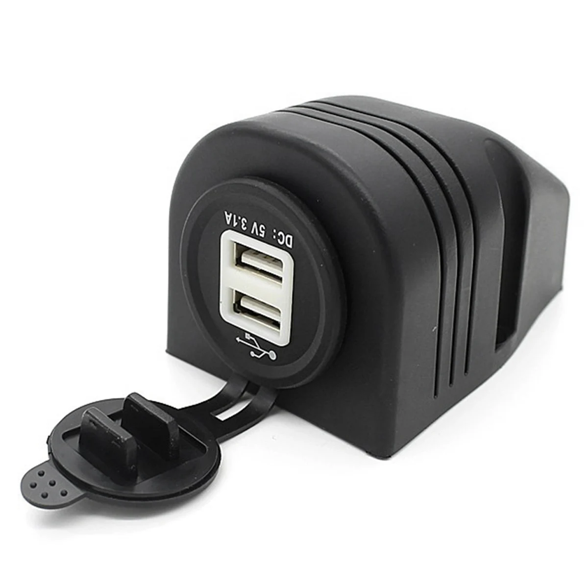 Водонепроницаемое зарядное устройство с двумя USB портами для мотоциклов 12 24 В 3 1