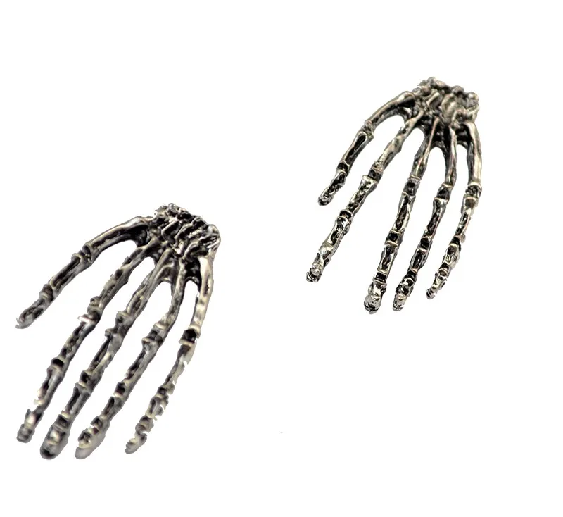 Punk style retro silver plated tiny bone hands pendant necklace set fashion jewelry, statement necklace - idealway_img1.cdn.tradew.com_1