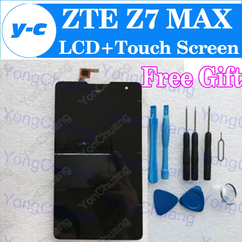 

LCD+Touch screen For ZTE Z7 MAX New LCD Display Screen + Touch Screen Assembly Replacement For ZTE Nubia Z7 MAX NX505J