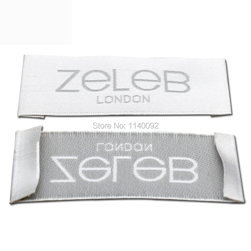 Buy Free shipping customized garment clothing labels tags main label satin woven label white ...