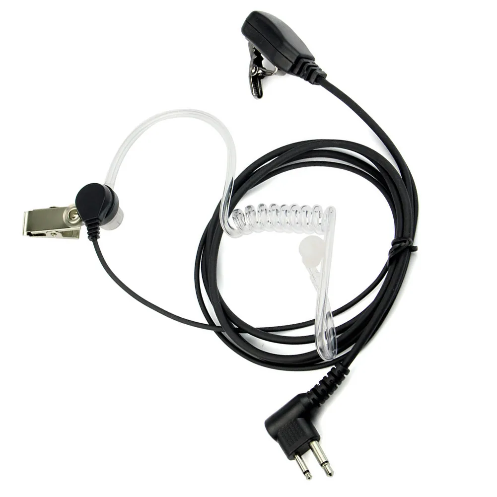 

New 2 Pin Acoustic Tube Headset Earpiece for Kenwood HYT BAOFENG UV-5R BF-888S Ham Radio Walkie