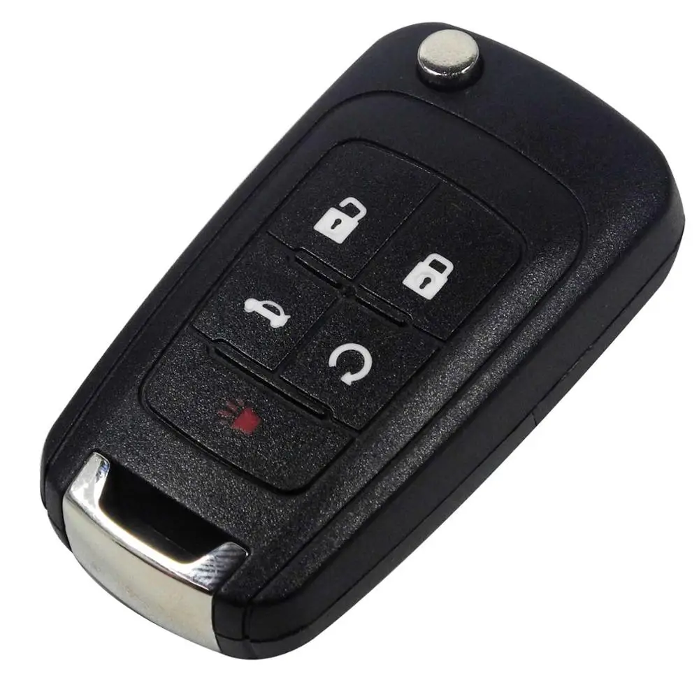 Jingyuqin 2/3/4/5 кнопки складной ключ оболочки пустой для Chevrolet Lova Паруса Aveo Cruze замена флип дистанционный ключ чехол Брелок Обложка - Количество кнопок: 5 Buttons