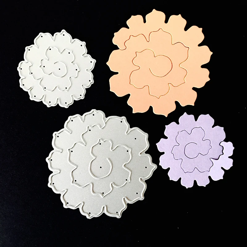 

Flower Metal Cutting Dies For DIY Scrapbooking Stencils Die Cuts For Birthday Wedding Card Making Freeshipping