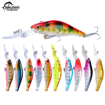 

Wobblers Jerkbait 5 Colors Long Casting 10cm 7g Hard Bait Minnow Crank Fishing lures Bass Fresh 6# Fishings Hooks LD-73