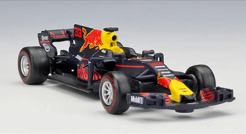 1/43 F1 формула красный бык гоночные машины игрушка литой Металл Модель автомобиля игрушки для детей дети взрослые