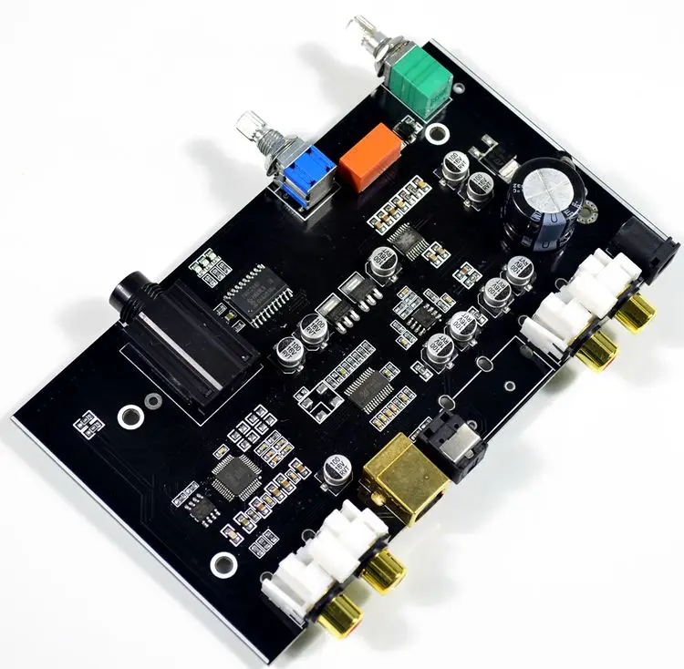 HIFI COLEGE audio USB DAC decoder board PCM5100 4558 with headphone AMPLIFIERS AMP