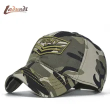 LADUNDI, армейская бейсболка с вышивкой, кепка, камуфляжная уличная Кепка для папы, армейская тактическая Кепка-бейсболка от солнца, Мужская бейсболка, унисекс, кепка для папы
