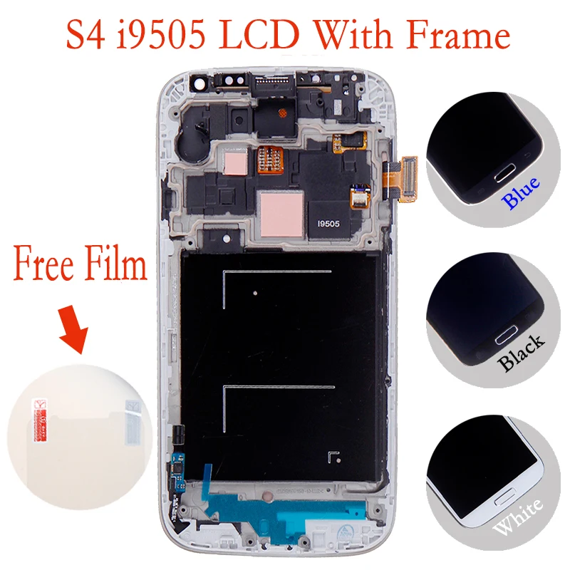

100% Tested Replaecment LCD For Samsung Galaxy S4 i9500 i9505 i337 LCD Screen With Frame 3 Months warranty