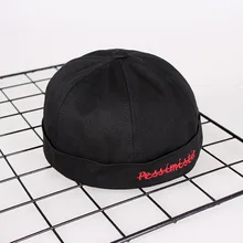 Новинка, шапка бини с рисунком, хлопок, одноцветная шапка помещика, для мужчин и женщин, уличный тренд, шапка с вышивкой и буквами, берет