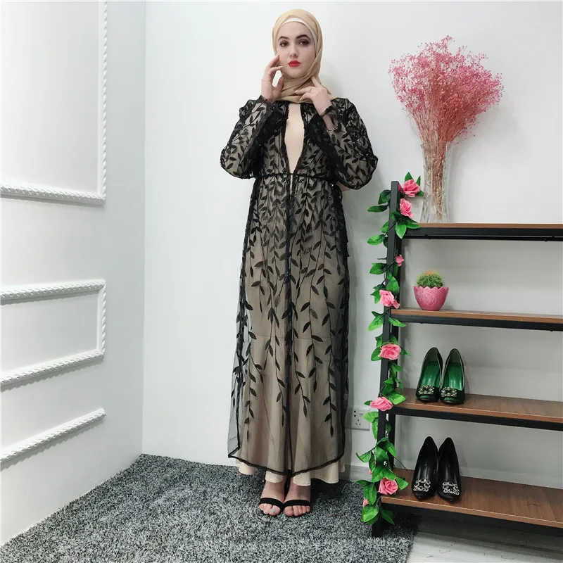 Рамадан абайя халат Дубай, Турция мусульманское кимоно кардиган мусульманский хиджаб платье восточный женский халат для женщин Jilbab Caftan Elbise одежда