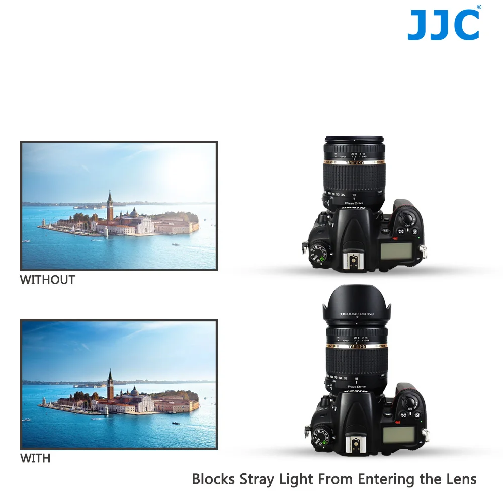 JJC LH-DA18 бленда для объектива Tamron 18-250 мм f/3,5-6,3 Di-II LD, 18-270 мм f/3,5-6,3 Di-II VC объектив pzd заменяет TAMRON DA18