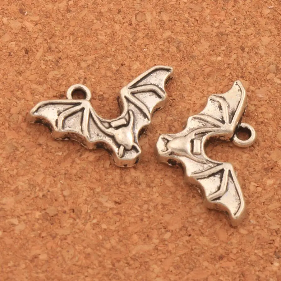 

Bat with Open Wings Spacer Charm Beads 32PCS Antique Silver Pendants Alloy Handmade Jewelry DIY L979 15.8x23.9mm