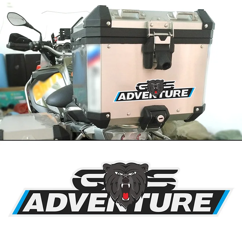 Trunk 1200 GS Decal Sticker Top Cases Box Luggage Aluminum For BMW G310gs F750gs F800gs F850gs R1200GS R1250gs GSA ADV Adventure for bmw f750gs f850gs r1250gs adv r1200gs adventure motorcycle aluminum box trunk middle side stickers protection decal