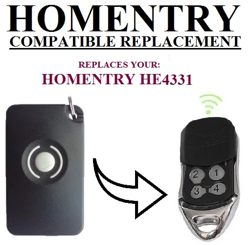 

10PCS for HE60 HE60R HE4331 HE60ANZ compatible remote control 433.92Mhz