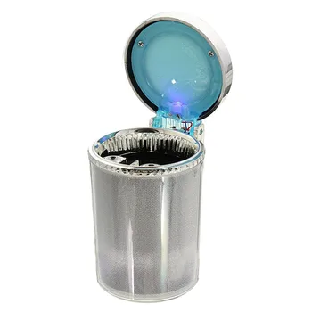 

Car Ashtray multicolour Auto Portable Car Travel LED Light Lamp Cigarette Cylinder