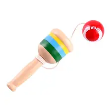 1 шт. Цветной детей Oyuncak наклейка в виде шара взаимодействия развивающие Рука глаз игра на координацию мяч деревянный квалифицированных чашки забавные игрушки